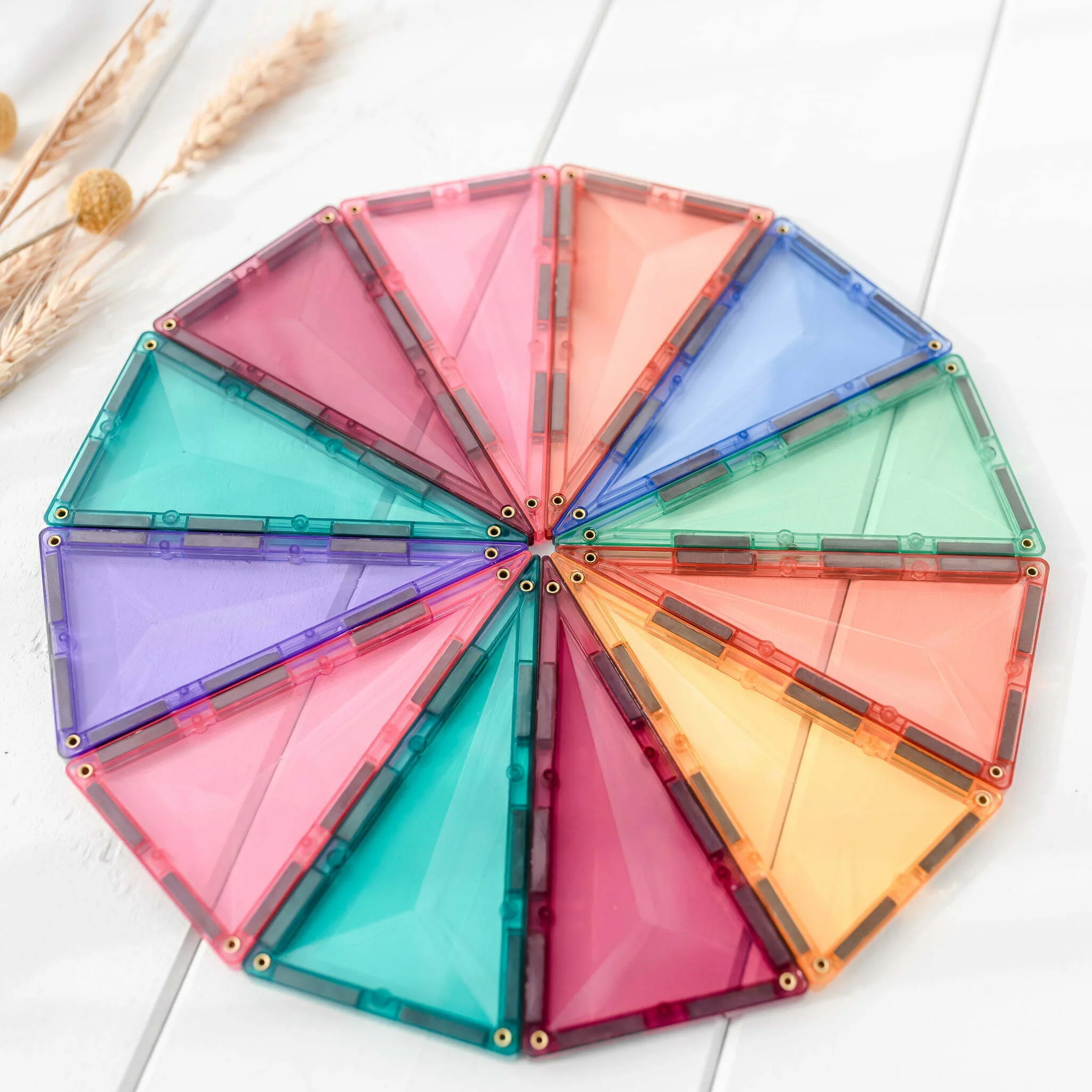 Connetix 202 Piece Pastel Mega Pack Magnetic Tiles - Image 4
