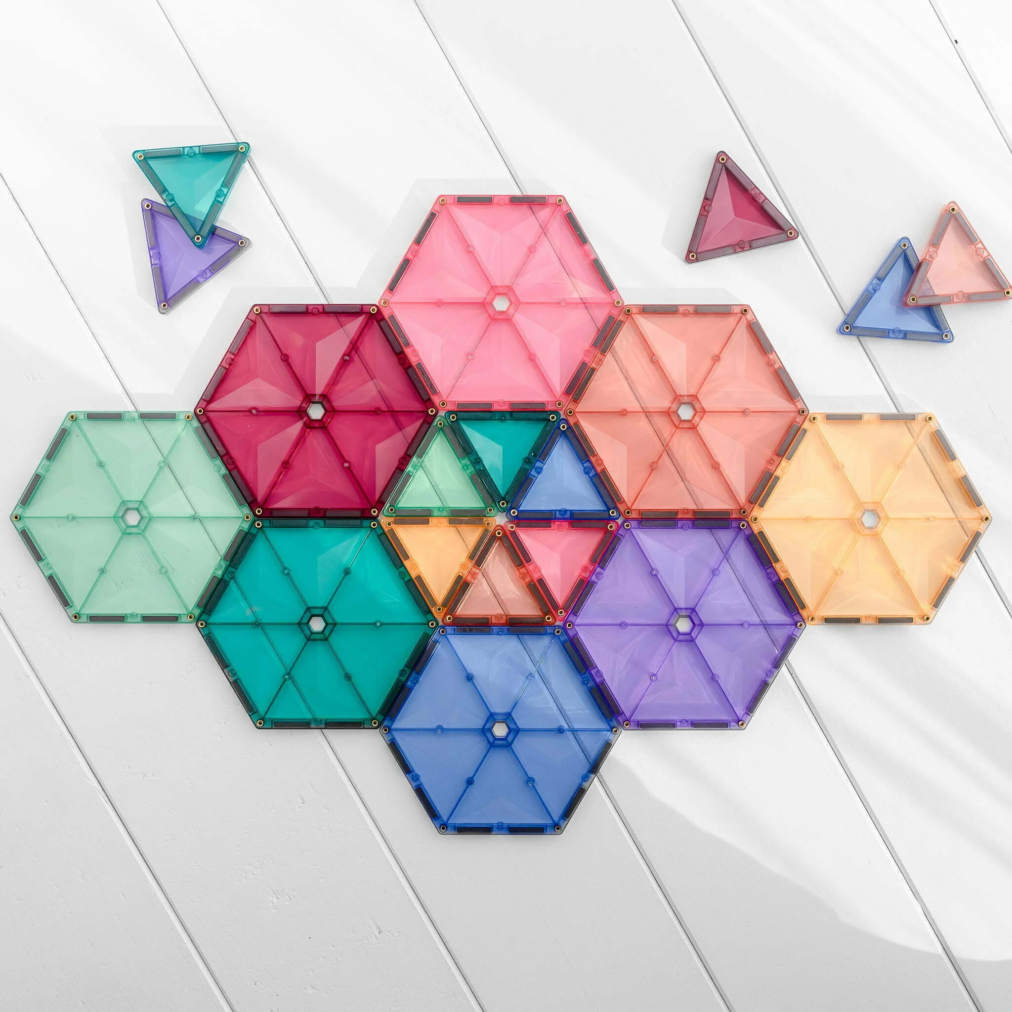 Connetix 202 Piece Pastel Mega Pack Magnetic Tiles - Image 7