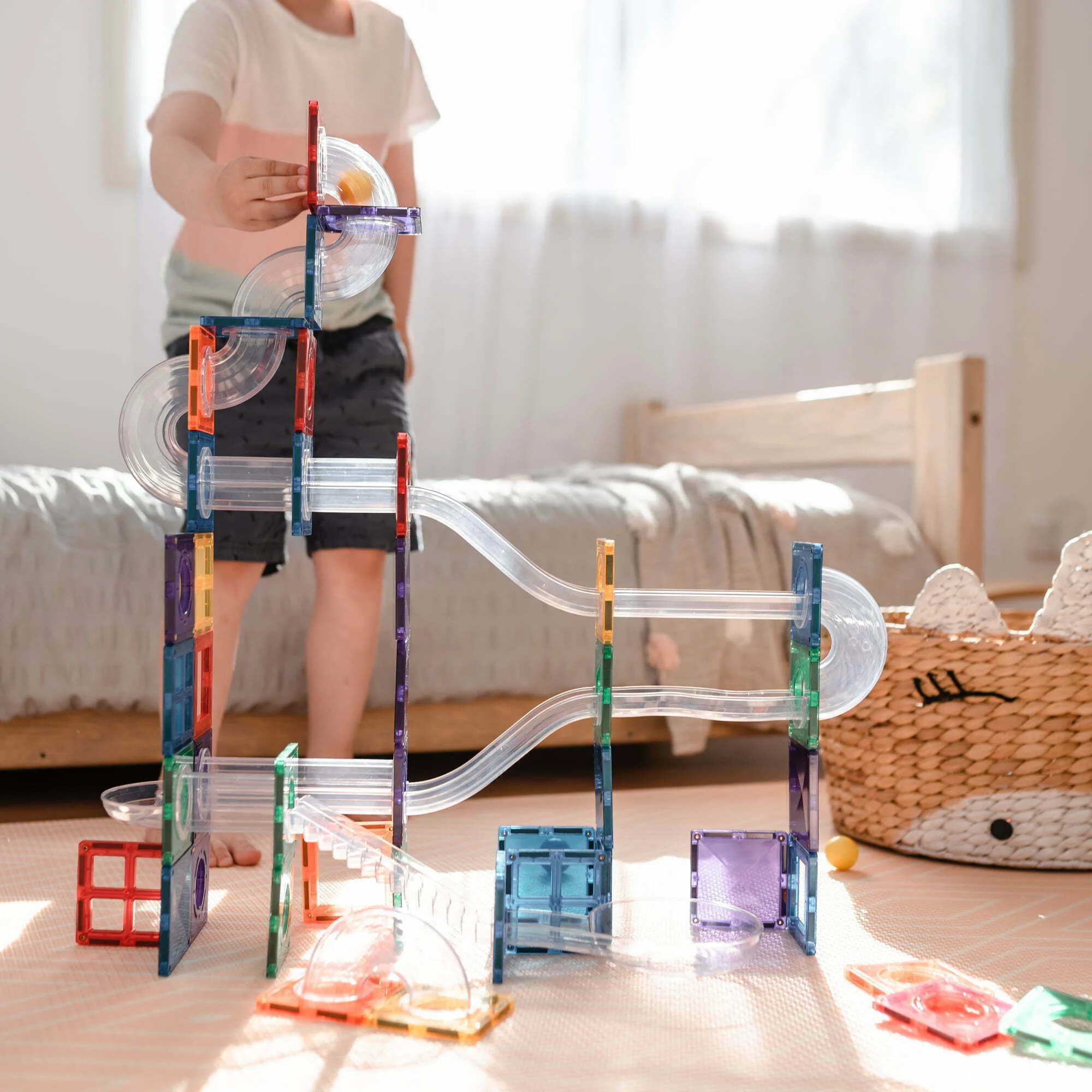 Connetix 92 Piece Ball Run Pack Magnetic Tiles 11 https://nicetribe.com.au/shop/educational-toys/connetix-92-piece-ball-run-pack-magnetic-tiles/ Connetix 92 Piece Ball Run Pack Magnetic Tiles - Image 11