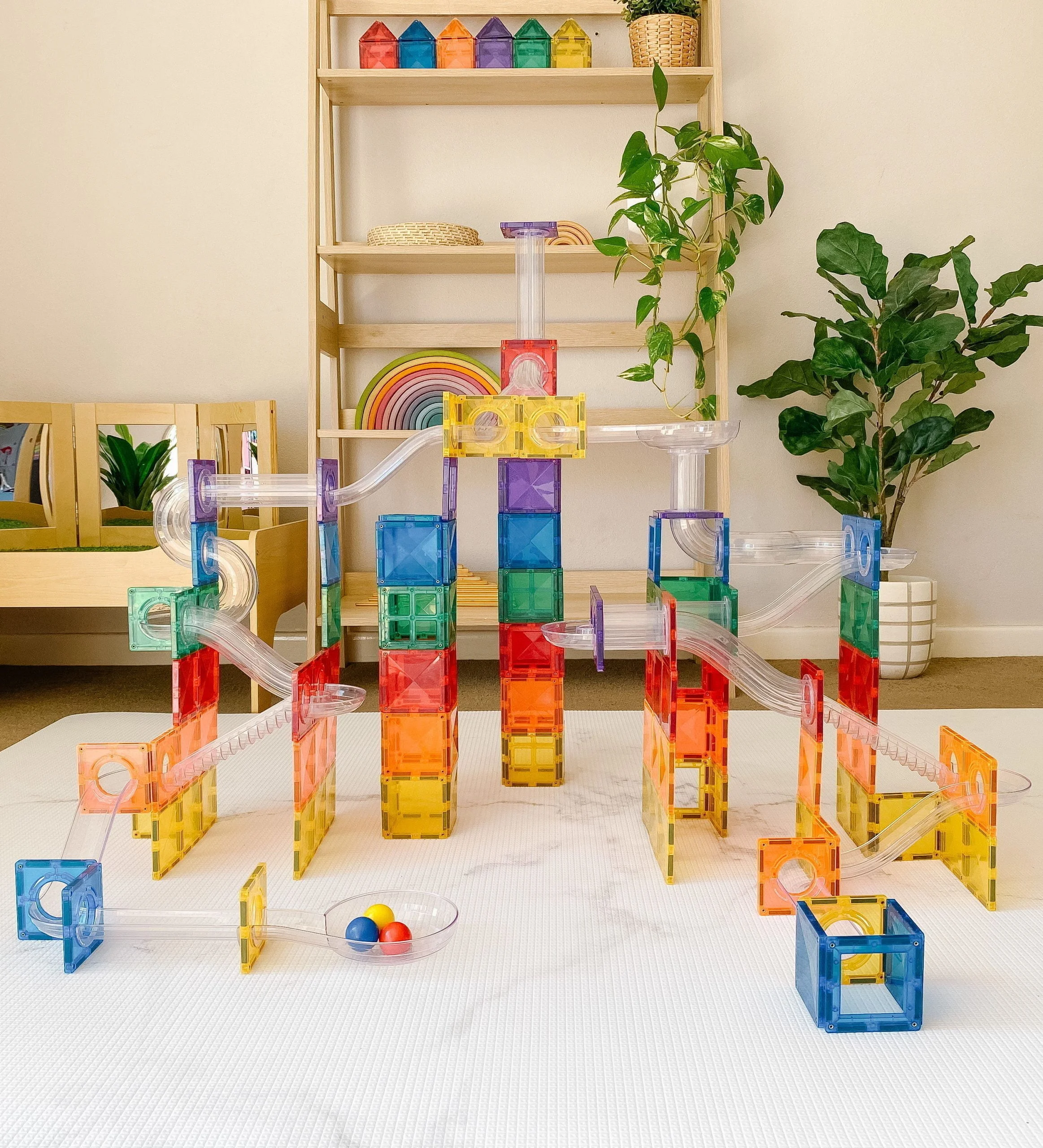 Connetix 92 Piece Ball Run Pack Magnetic Tiles 4 https://nicetribe.com.au/shop/educational-toys/connetix-92-piece-ball-run-pack-magnetic-tiles/ Connetix 92 Piece Ball Run Pack Magnetic Tiles - Image 4