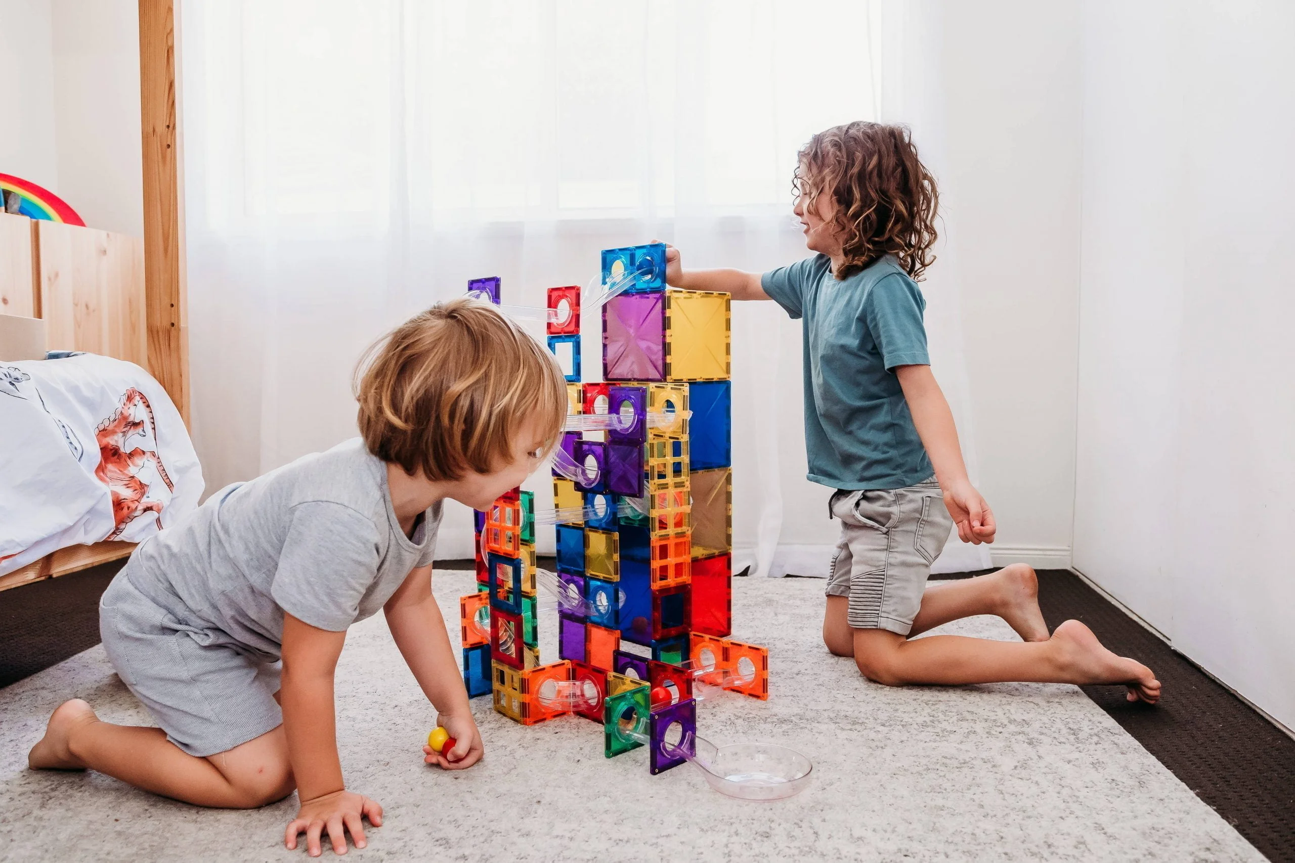 Connetix 92 Piece Ball Run Pack Magnetic Tiles 5 https://nicetribe.com.au/shop/educational-toys/connetix-92-piece-ball-run-pack-magnetic-tiles/ Connetix 92 Piece Ball Run Pack Magnetic Tiles - Image 5