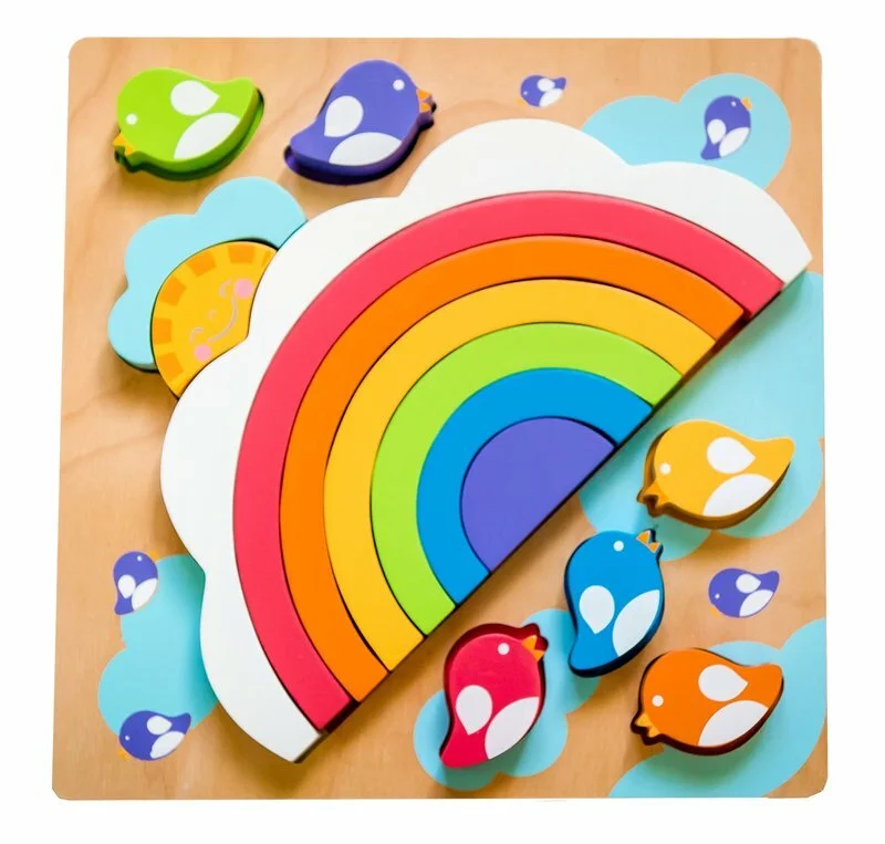 Kiddie Connect Large Sun and Rainbow Stacking Puzzle