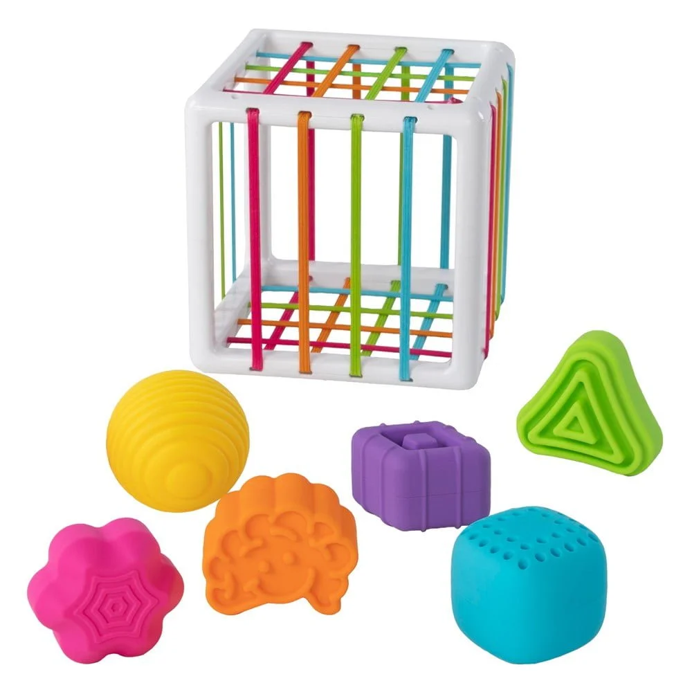 Fat Brain Toys Inny Bin 6 Chunky Shapes