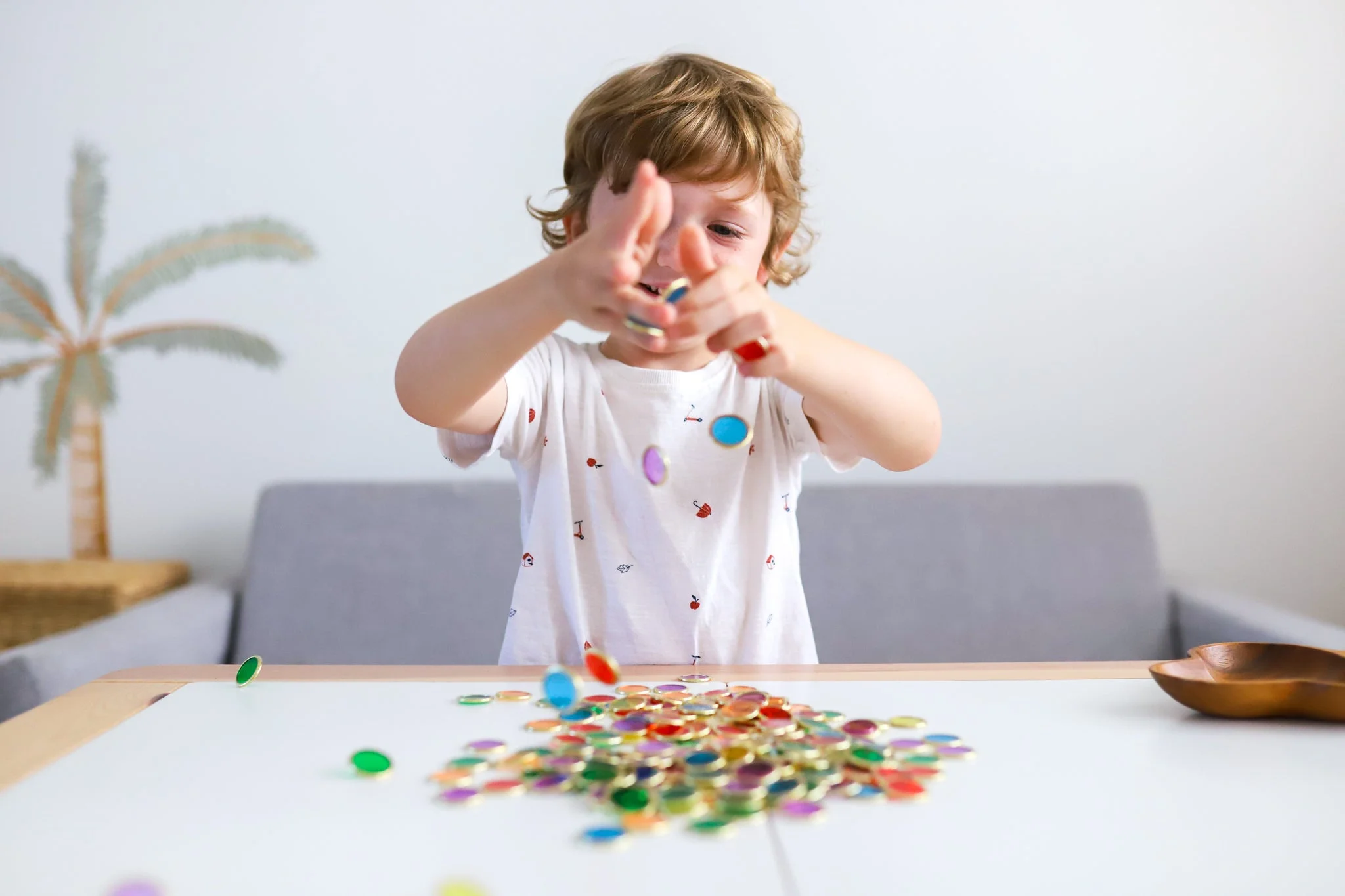 Learn & Grow Metal Rimmed Counting Chips 100 Piece - Image 6
