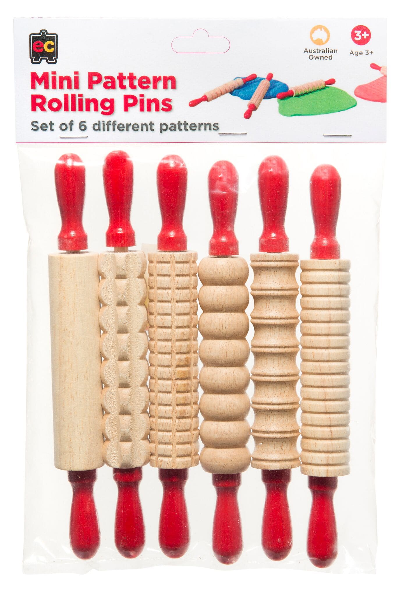3 ANY Pattern Rolling Pin SET