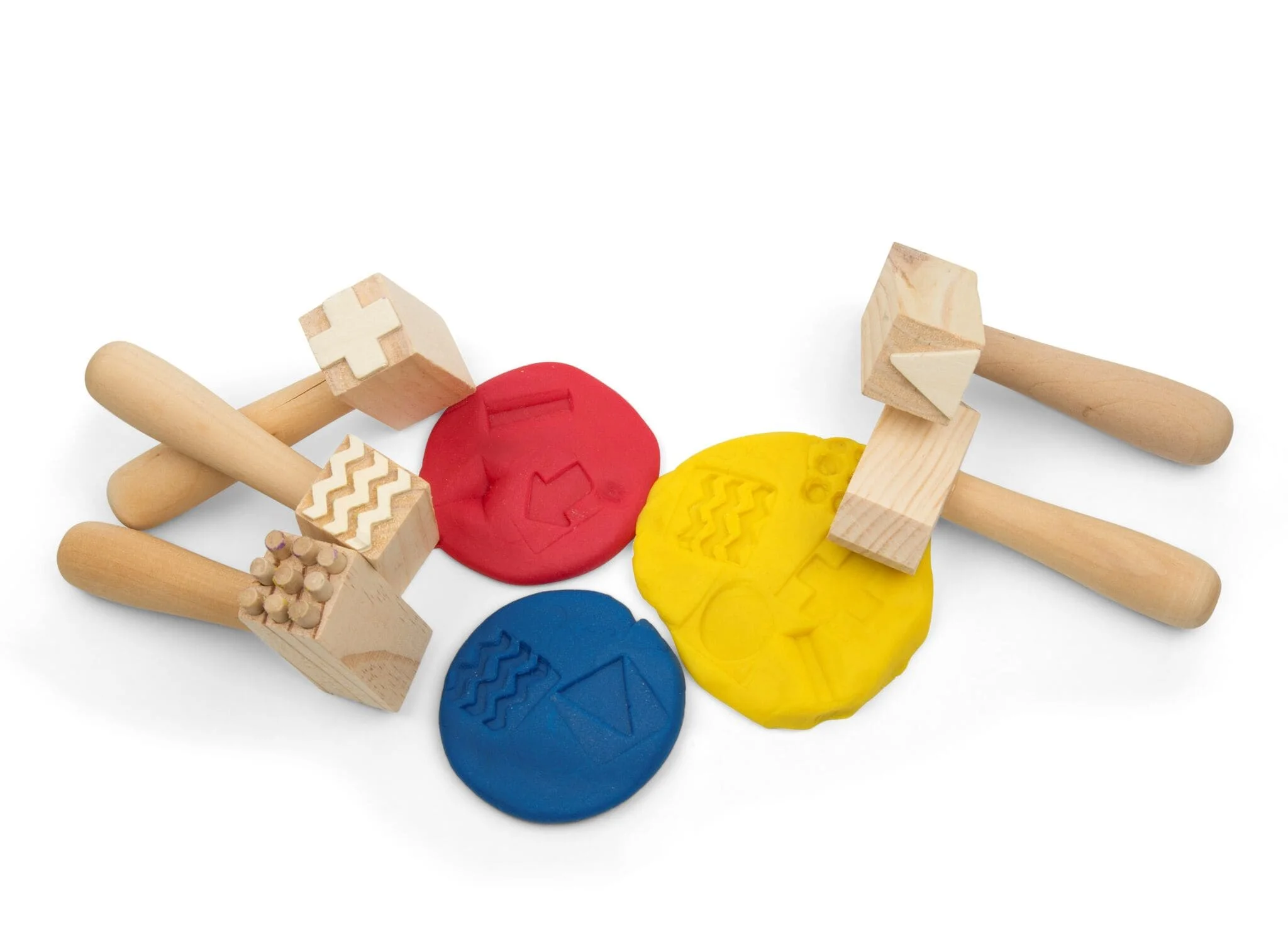 Wooden Pattern Hammers Pk of 5