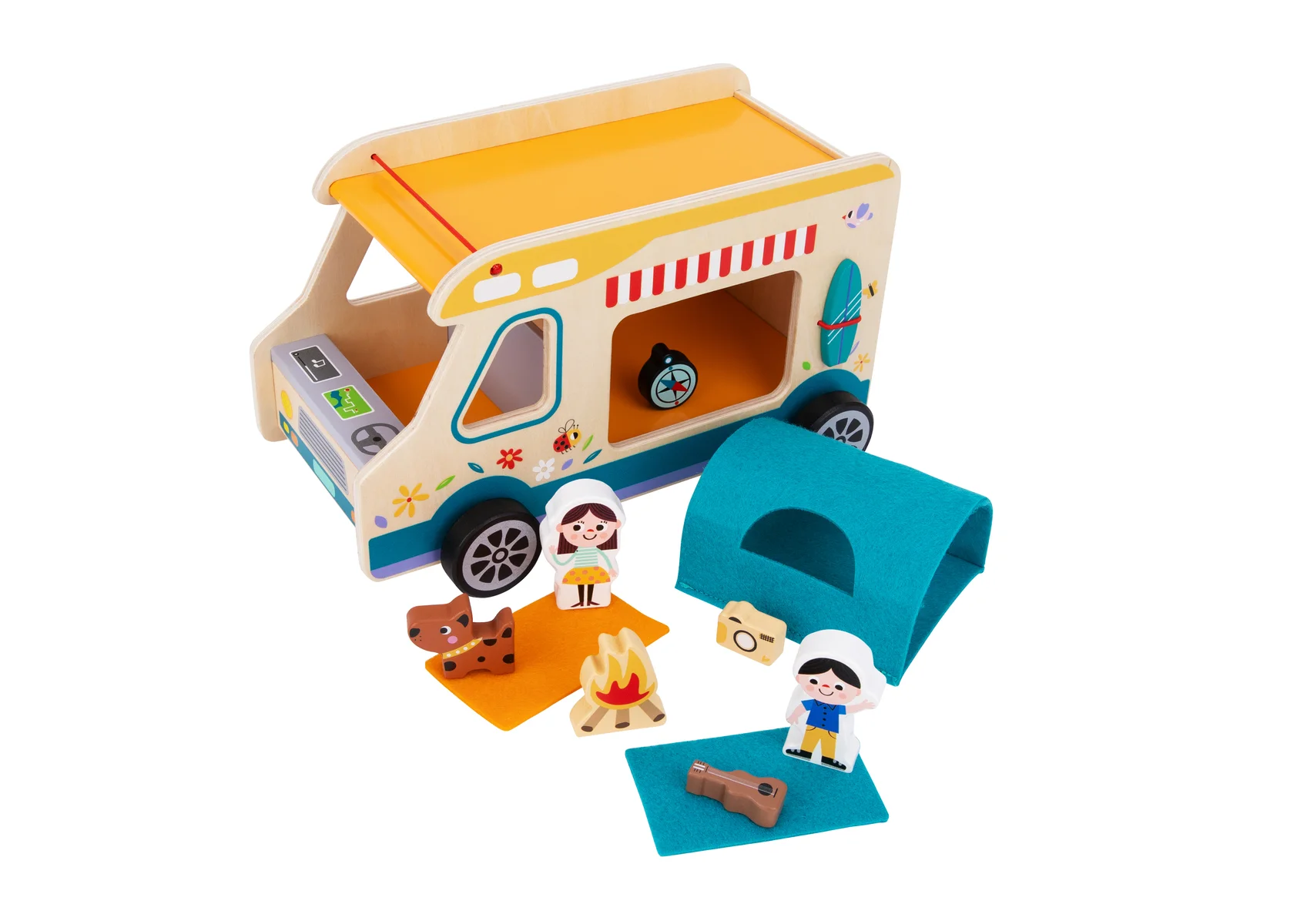 Camping RV Caravan Complete Playset