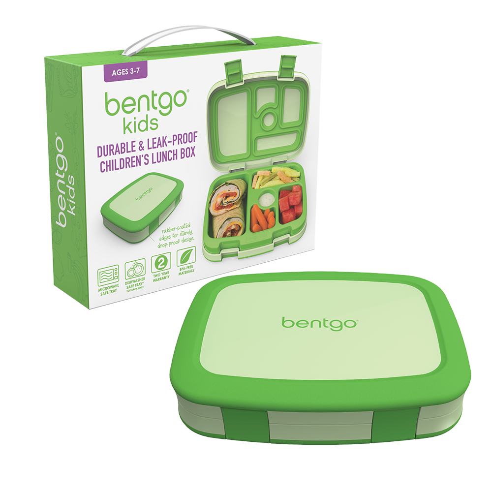 Bentgo Kids Stainless Steel Leak-Resistant Lunch Box Green