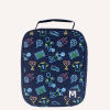 Montii Co Large Insulated Lunch Bag Ripple Goal Keeper with Ice Pack
