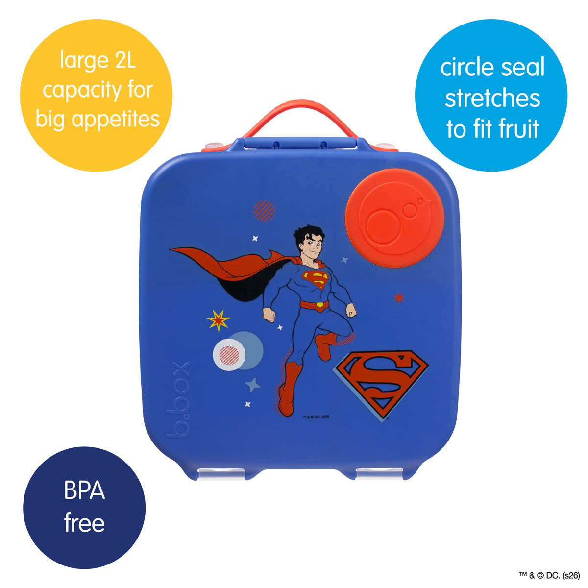 B.box Lunchbox Superman 5 https://nicetribe.com.au/shop/tablewares/b-box-lunchbox-superman/ Superman Ecomm Set1 02 1200.jpg